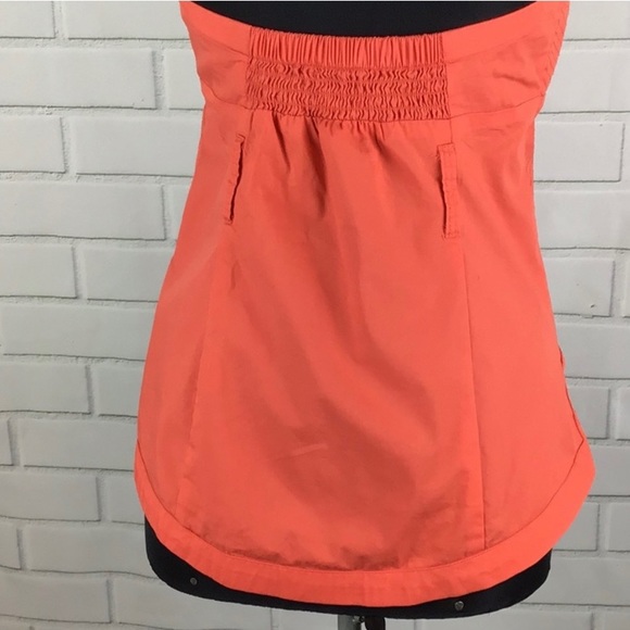 Coral BEBE top w/ belt - Picture 4 of 6